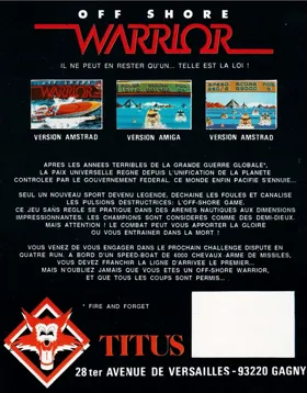 Off Shore Warrior (UK) (128K) (1989) (Trainer) box cover back
